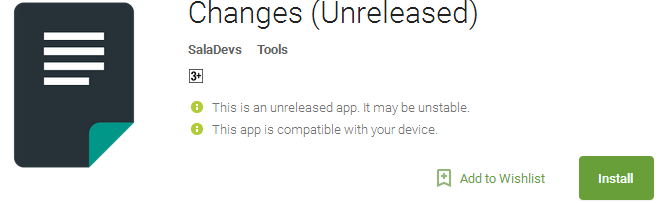 Changes App