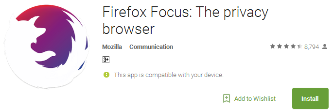 firefox focus app