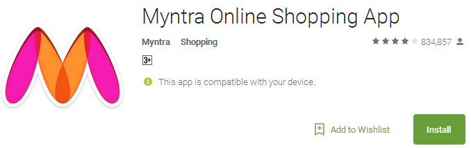 Myntra Online Shopping App