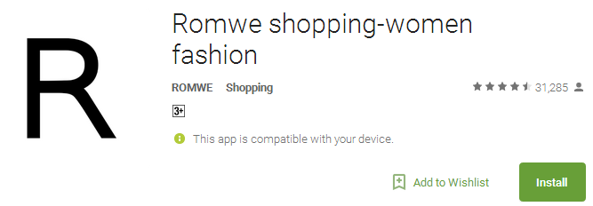 Romwe shopping-women fashion