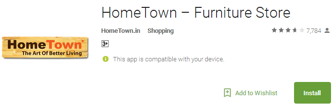 HomeTown – Furniture App Store