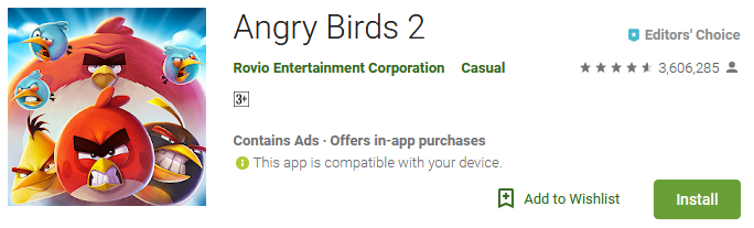 angry birds 2 game free download