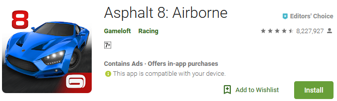 asphalt 8 airborne download