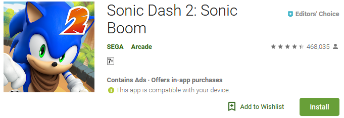 sonic dash 2 sonic boom download