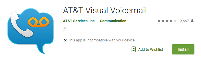 Download AT&T Visual Voicemail app