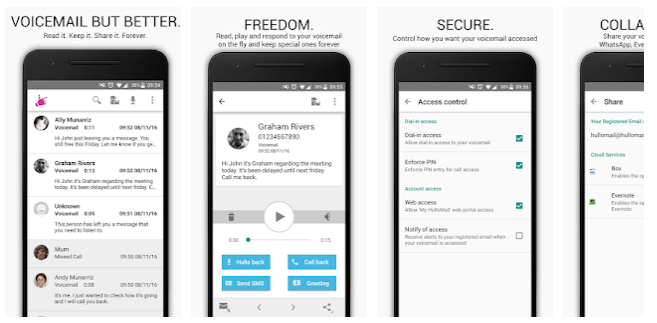 HulloMail Smart Voicemail App