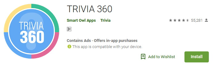Download TRIVIA 360 Game App