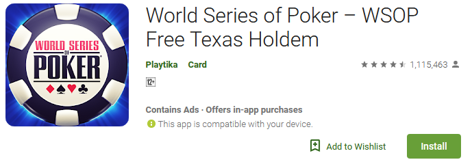 World Series of Poker App